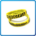 3D Design Rubber Silicone Wristband with Printing Logo